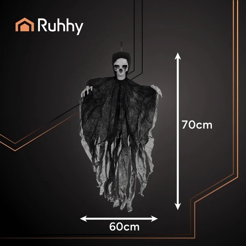 Juodas hanging skeleton - Ruhhy decoration 26125
