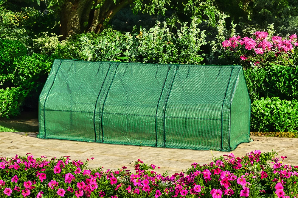 Neo Tools Szklarnia Šiltnamis 240 x 90 x 90 cm, PE folija, metalinė konstrukcija