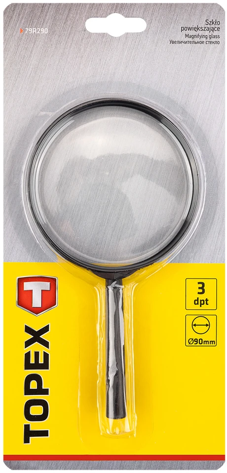 Topex Szkło Didinamasis stiklas, 90 mm