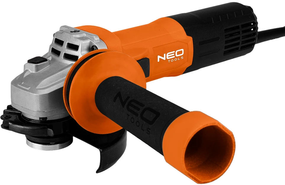 Neo Tools Šlifuoklis 1000 W kampinis šlifuoklis, diskas 125 x 22,2 mm, greitis 3000–12000 min-1