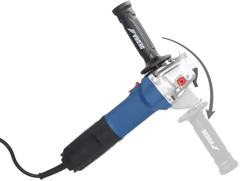 Dedra Šlifuoklis 125 mm 1700 W kampinis šlifuoklis su greičio reguliatoriumi