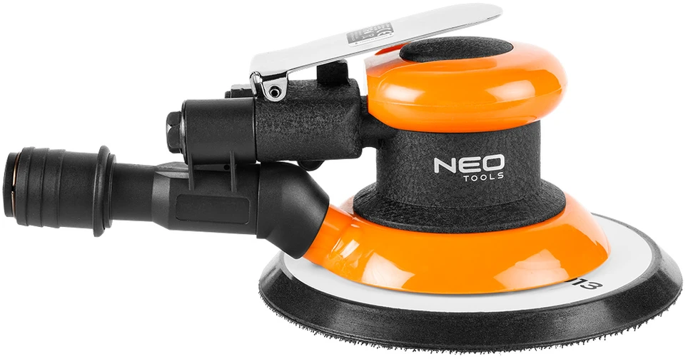 Neo Tools Šlifuoklis 150 mm pneumatinis ekscentrinis šlifuoklis, dulkių ištraukimas