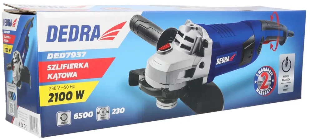 Dedra Šlifuoklis 230 mm 2100 W kampinis šlifuoklis
