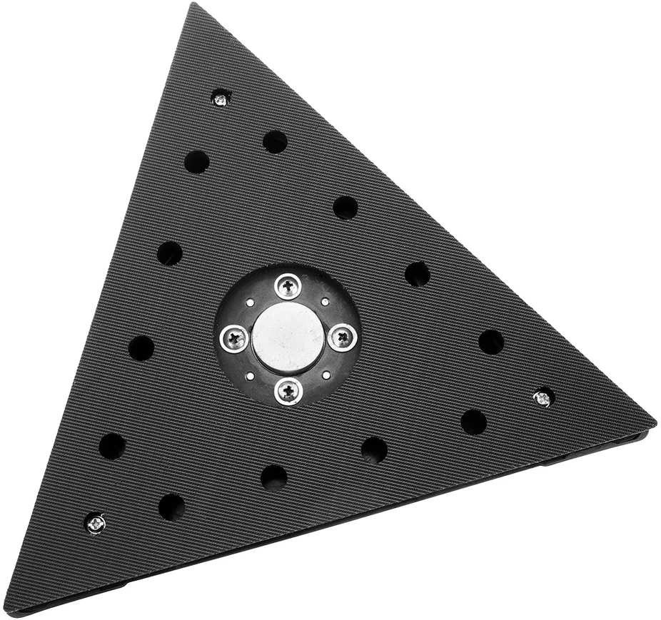 Graphite Šlifuoklis 710 W gipso šlifuoklis, 225 mm / 215 mm, apvalus ir trikampis pagrindas, žibintuvėlis