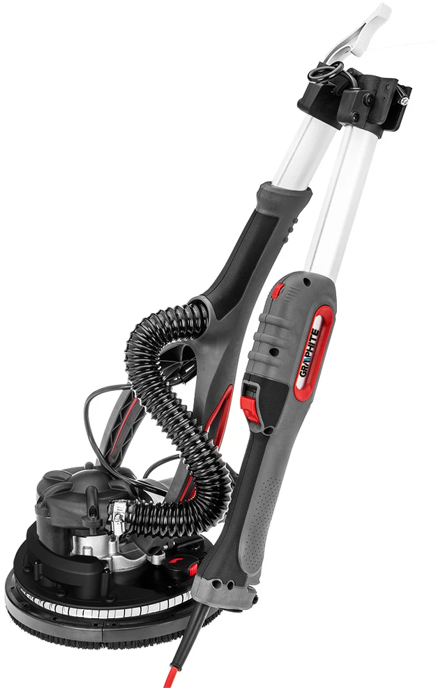 Graphite Šlifuoklis 800 W gipso šlifuoklis, 225 mm / 215 mm, LED