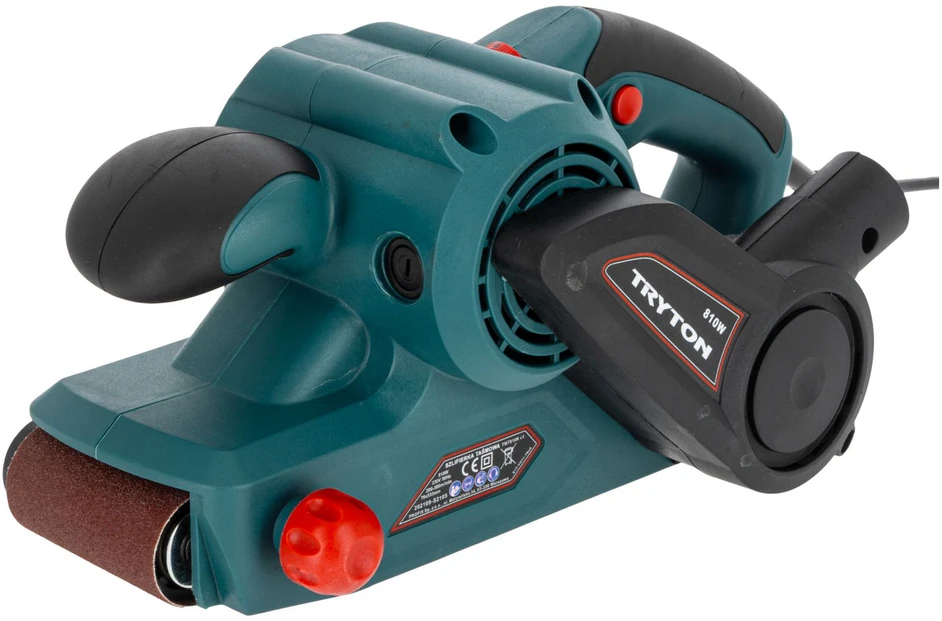 Tryton Šlifuoklis 810 W juostinis šlifuoklis, 533 x 76 mm, 200–380 m/min., lagaminas