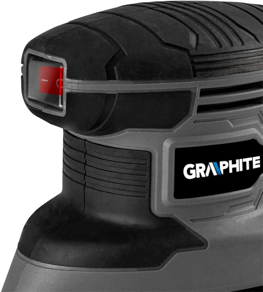 Graphite Šlifuoklis Delta orbitinis šlifuoklis 180 W, 140 x 140 x 80 mm pagrindas