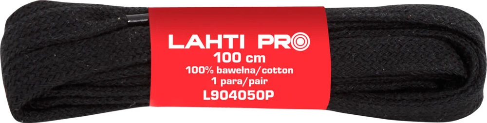 Sznurowadła Lahti Pro Apavu šņores Plokščios 120cm Juodos