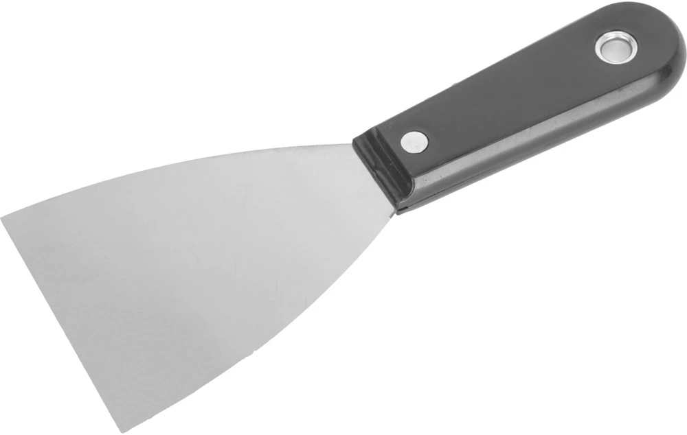 Mega Szpachelka 100 mm poliruota mentelė su plastikine rankena