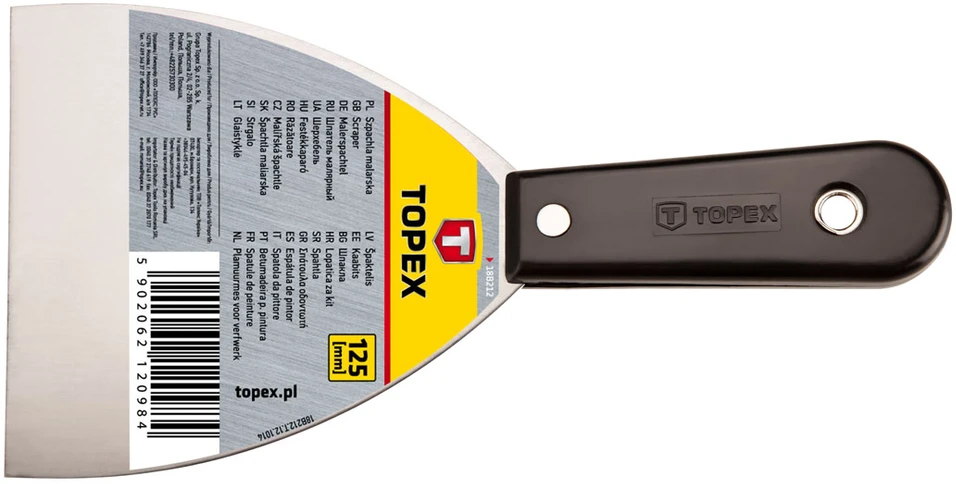 Szpachla 125 mm dažų mentelė