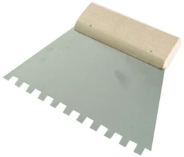 Szpachla Plieninė mentelė 180 mm, dantukai 8 * 8 mm