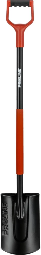 Szpadel Aukščiausios kokybės tiesus kastuvas su grūdintu metaliniu kotu, 1200 mm proline