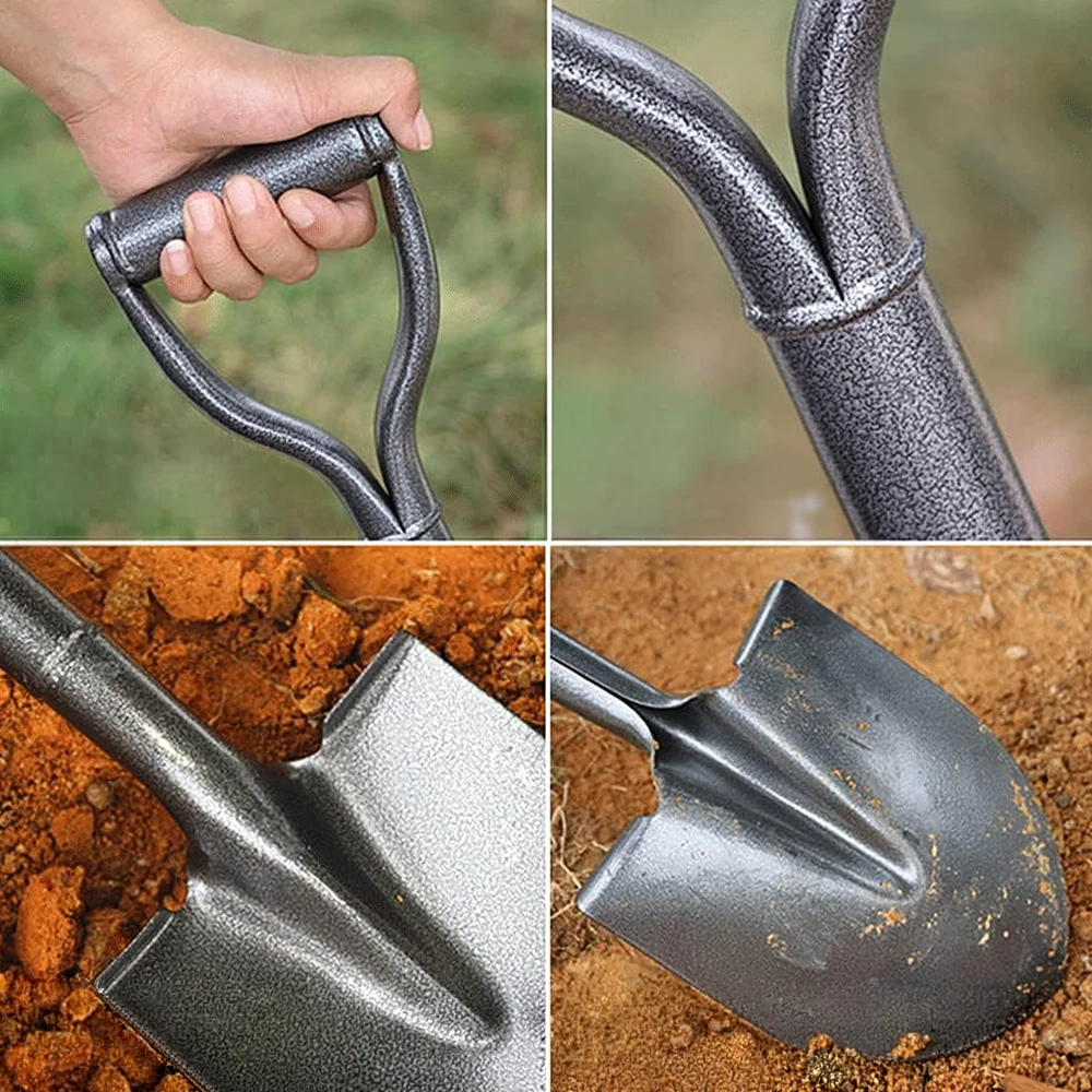 Szpadel Metalinis sodo kastuvas su metaline rankena, tiesus, 100 cm tvirtas