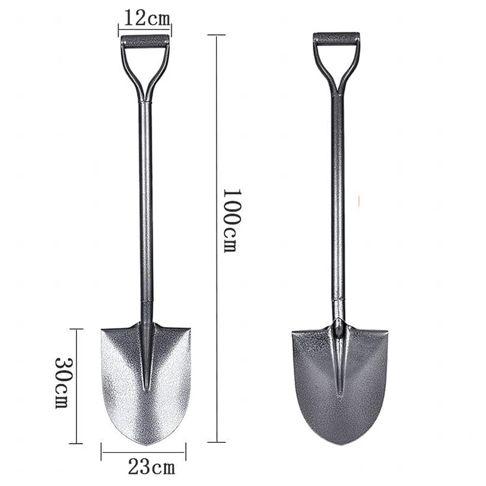 Szpadel Metalinis sodo kastuvas su metaline rankena, tiesus, 100 cm tvirtas