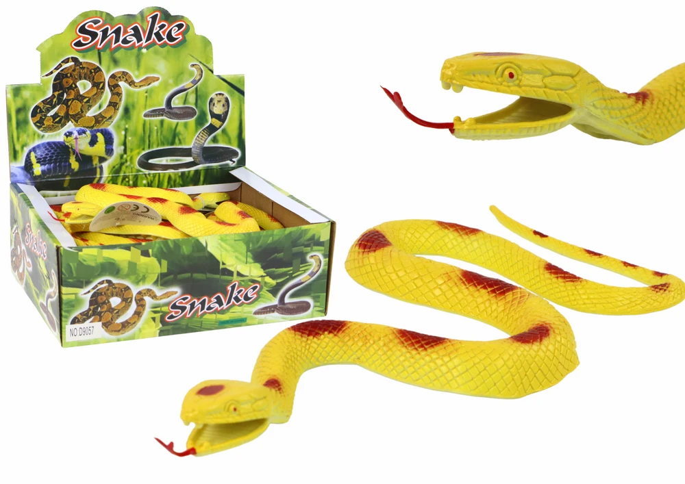 Guminė gyvatė Lean Toys, geltona