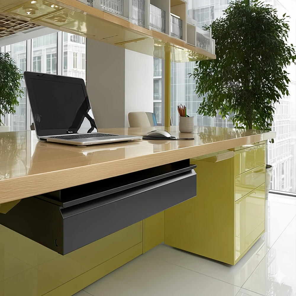 Vaizdo grotuvas MACLEAN MC-875 Ergonomic under-desk juodas organizer drawer max 5kg
