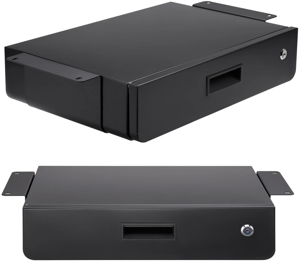 Maclean MC-461 Under Desk Lockable Drawer 5kg Organizer Juodas max 5kg