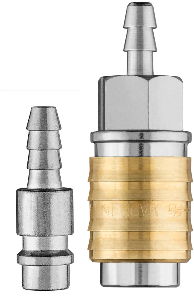 Szybkozłączka Greito prijungimo jungtis kompresoriui su 6 mm žarnos galu