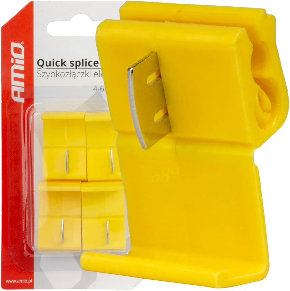 Amio Greitas pajungimas 0,4-6mm2, 24A, 4vnt, geltona