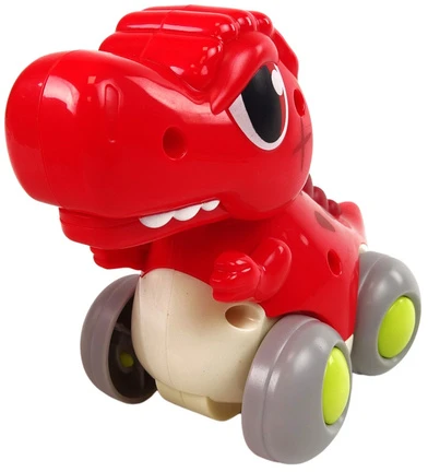 Lean Toys Dinozauras ant ratų Hola T-Rex, raudonas