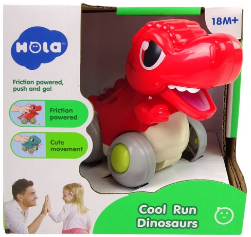 Lean Toys Dinozauras ant ratų Hola T-Rex, raudonas