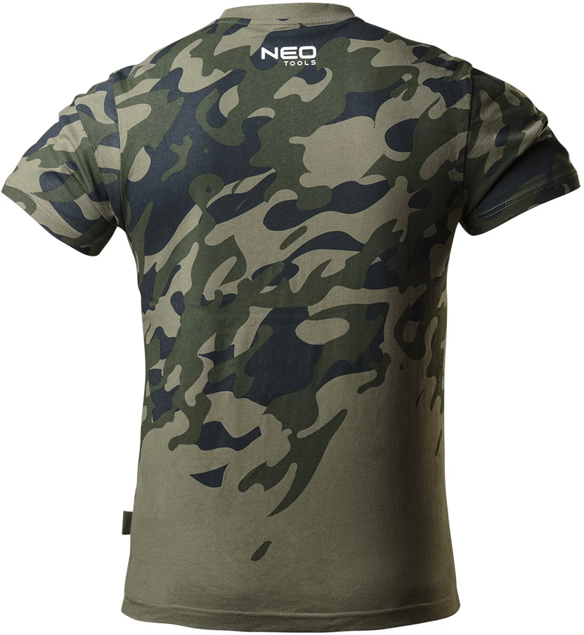 Neo T Shirt Darbiniai marškinėliai su CAMO spauda, ​​M dydis
