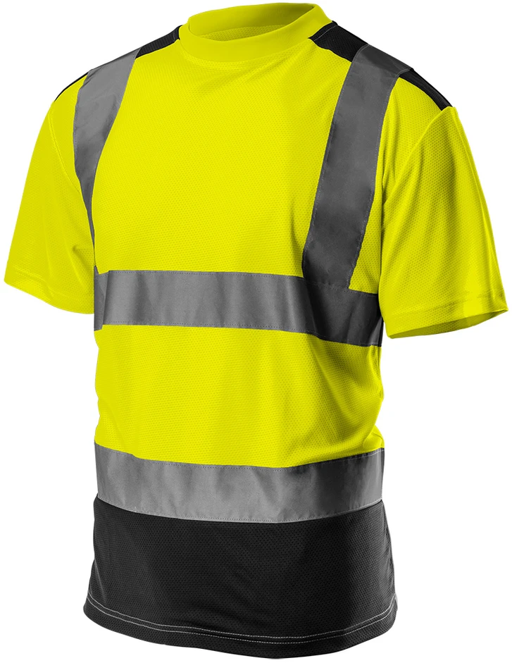 T Shirt Padidinto matomumo marškinėliai, geltoni