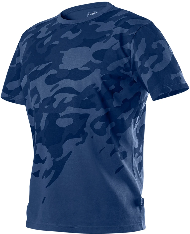T Shirt Kamufliažiniai tamsiai mėlyni darbo marškinėliai, XL dydis