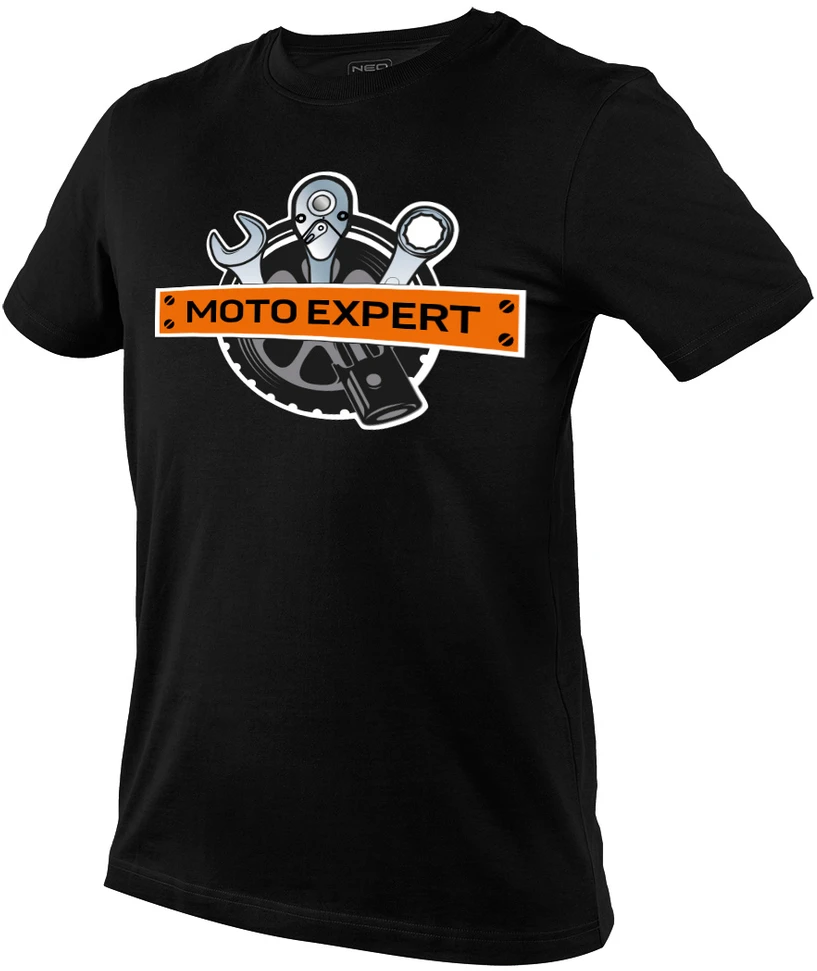 T Shirt Marškinėliai su spauda, ​​MOTO Expert, L dydis