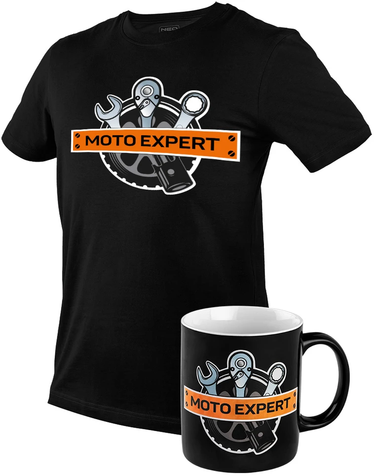 T Shirt Marškinėliai su spauda, ​​MOTO Expert, L dydis