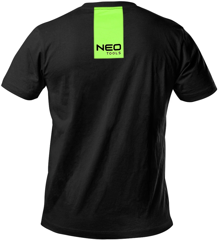 Darbiniai marškinėliai NEO Premium PRO XL, juodi su neonine žalia spauda