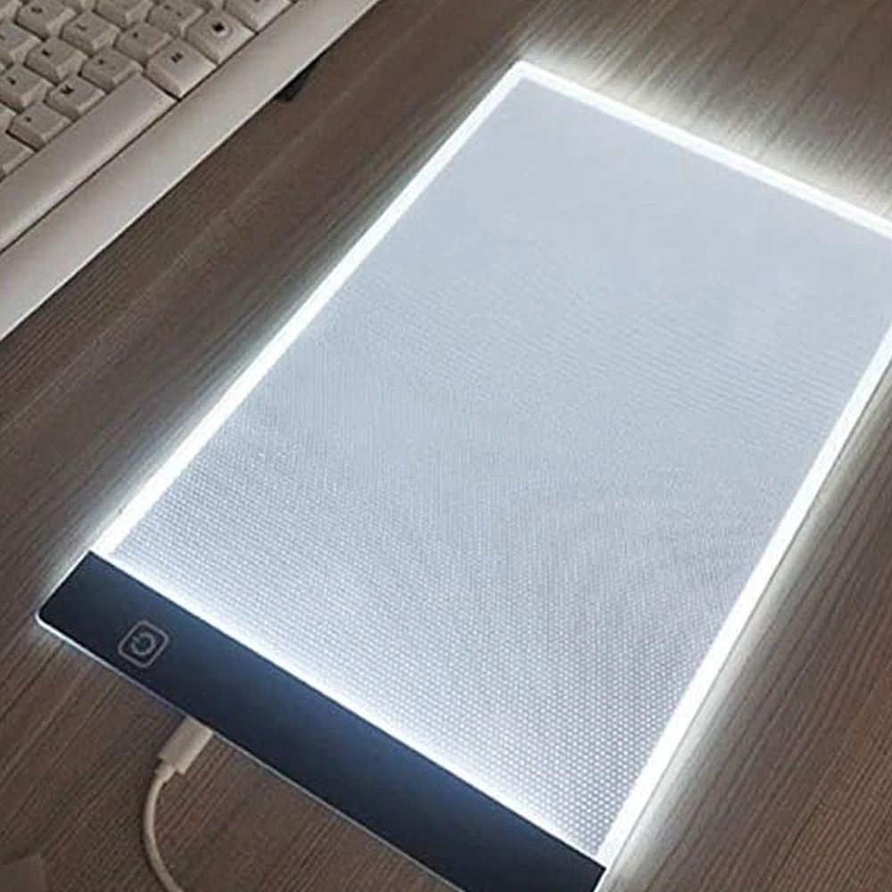 Tablet Planšetė A4 formato grafinės planšetės piešimo lenta LED piešimo kopijavimo bloknotas