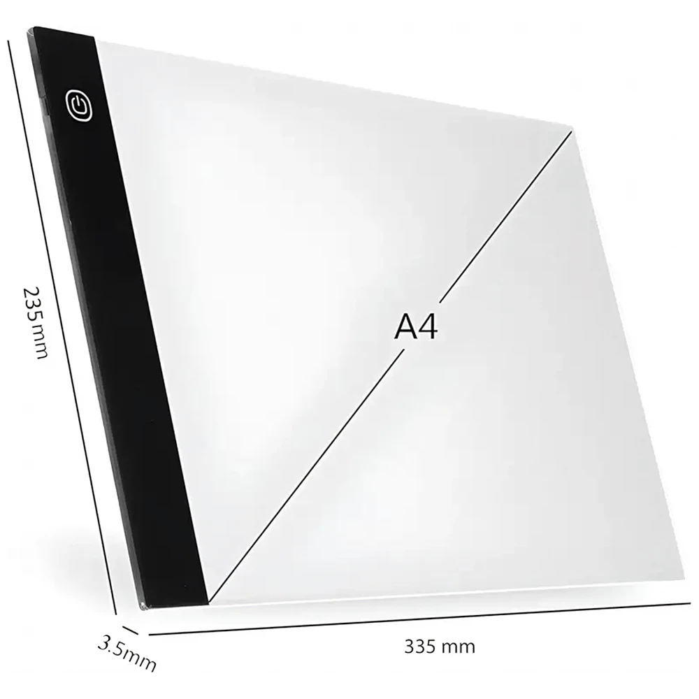 Tablet Planšetė A4 formato grafinės planšetės piešimo lenta LED piešimo kopijavimo bloknotas