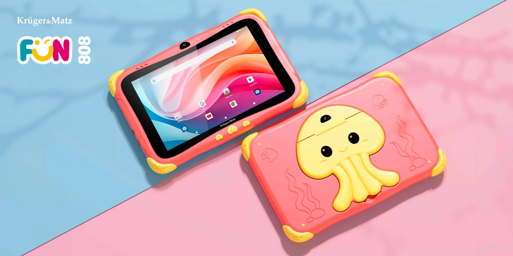 Planšetė Kruger & Matz FUN 808 raudonas planšetinis kompiuteris
