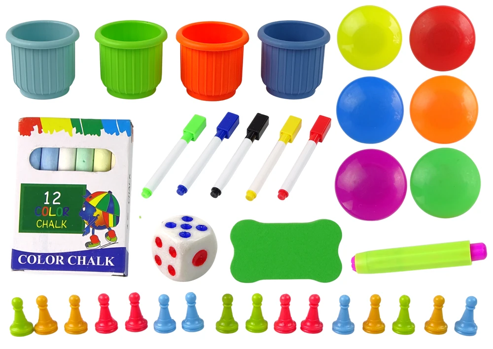 Lean Toys Piešimo lenta LeanToys 2in1, raudona