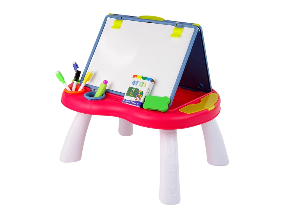 Lean Toys Piešimo lenta LeanToys 2in1, raudona