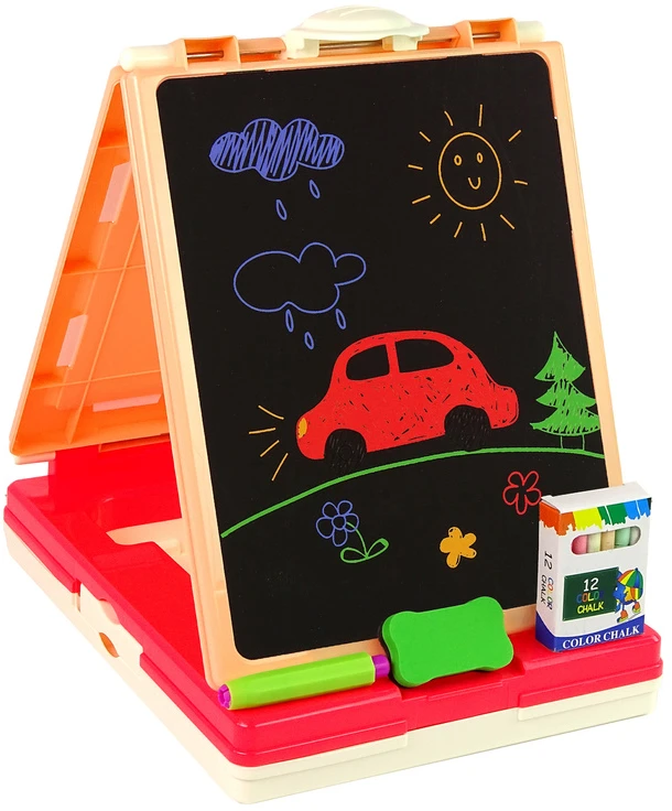 Lean Toys Daugiafunkcinis dvipusis žaidimų stalas vaikams