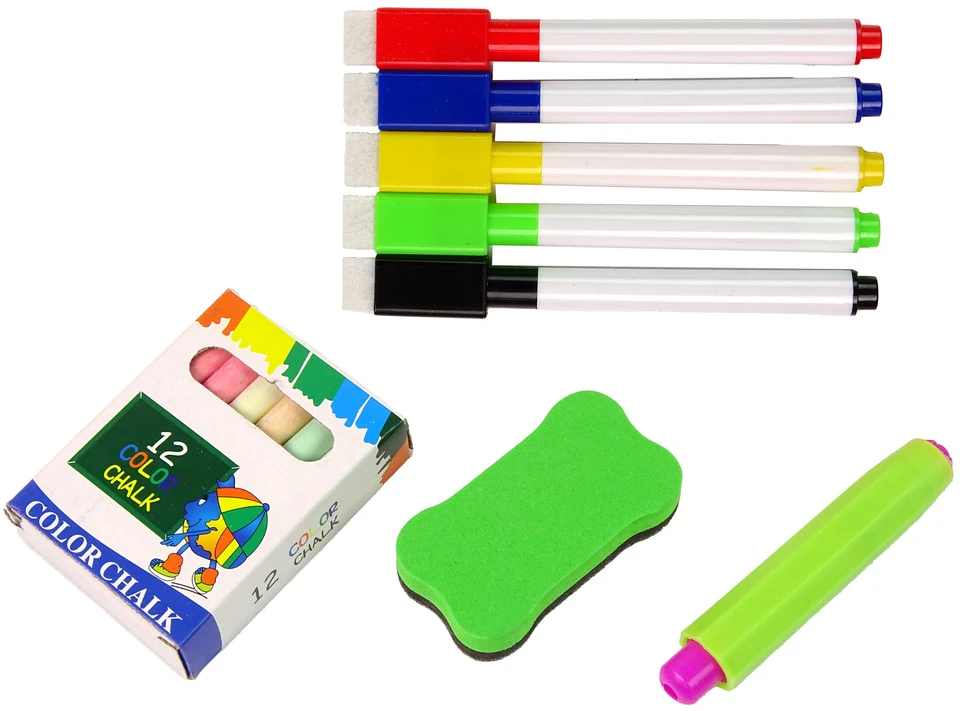 Lean Toys Daugiafunkcinis dvipusis žaidimų stalas vaikams