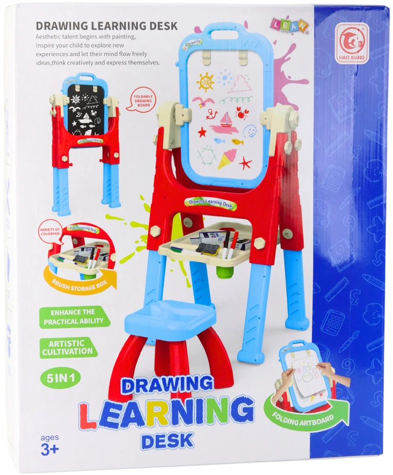 Lean Toys Mokomoji lenta su kėdute 5in1