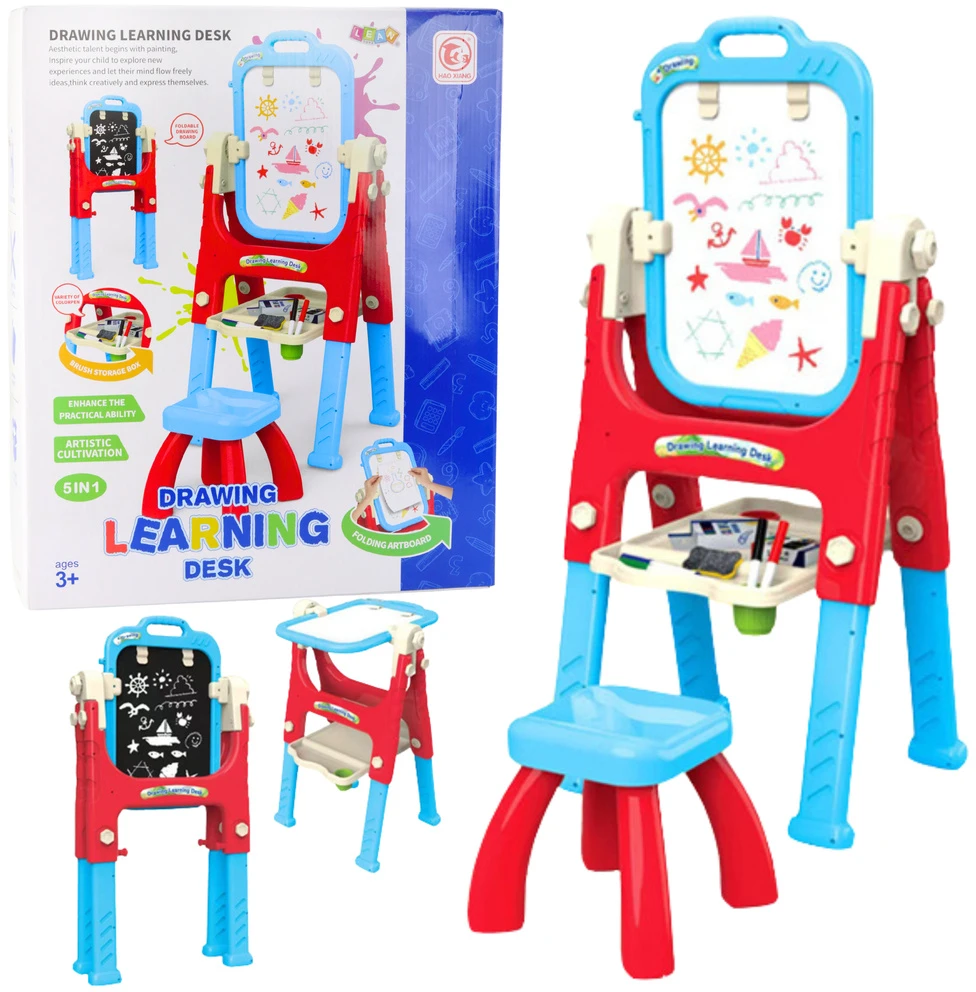 Lean Toys Mokomoji lenta su kėdute 5in1