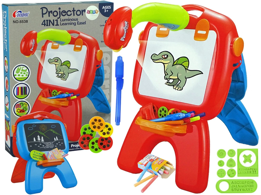 Lean Toys Dvipusė lenta su projektoriumi