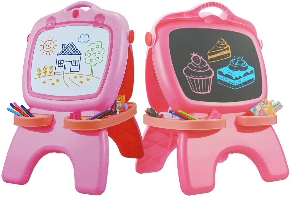Lean Toys Dvipusė piešimo lenta 2 in 1