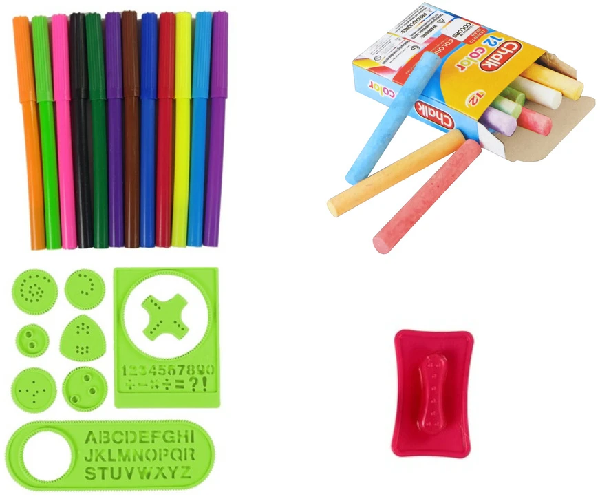 Lean Toys Dvipusė piešimo lenta 2 in 1