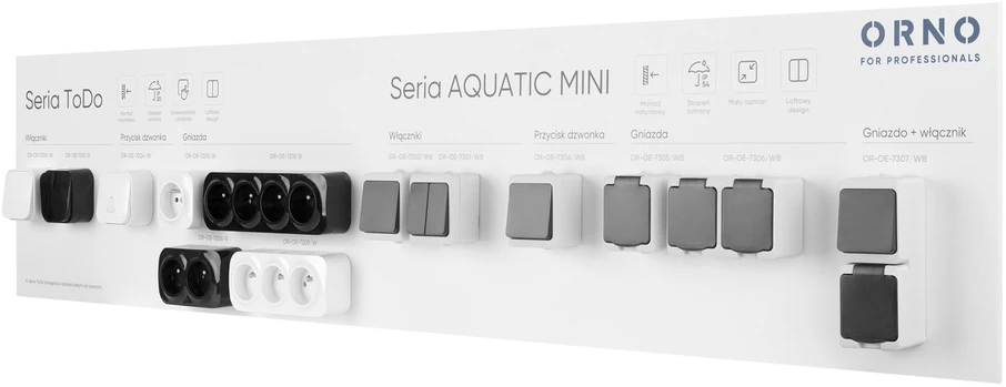 Orno Tablica Elektros instaliacijos įrangos demonstracinė lenta, 133x30cm