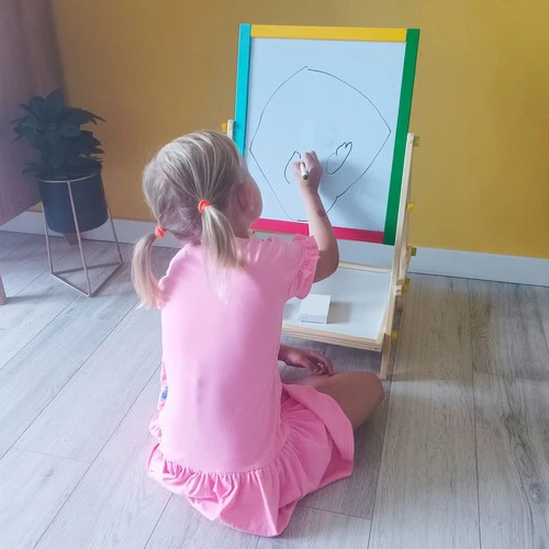 Dvipusė medinė piešimo lenta Kruzzel