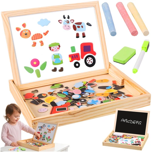 Kruzzel 25637 dvipusė edukacinė lenta