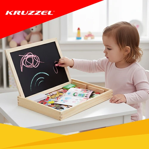 Kruzzel 25637 dvipusė edukacinė lenta