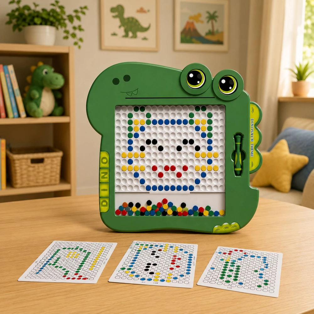 Lean Toys Magnetinė lenta vaikams „Dinozauras“