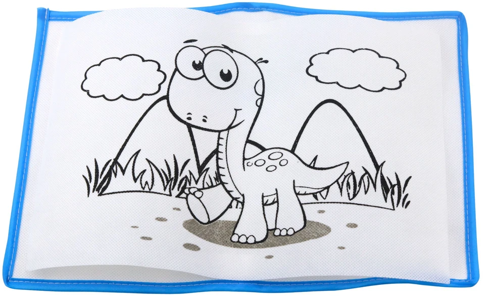 Lean Toys Drobės tapybos lenta su plaunamais žymekliais 30x20 cm