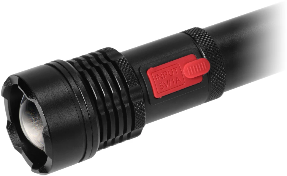 Orno Taktyczna Taktinis 12 W COB LED rankinis žibintuvėlis su priartinimo funkcija ir 2200 mAh baterija